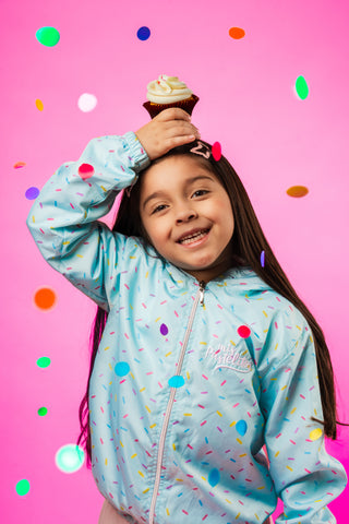 Chamarra Rompevientos con Capucha Color Menta