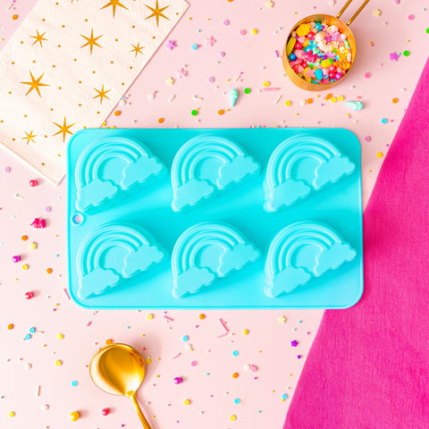 Molde de Silicón Arcoíris de 6 Cavidades