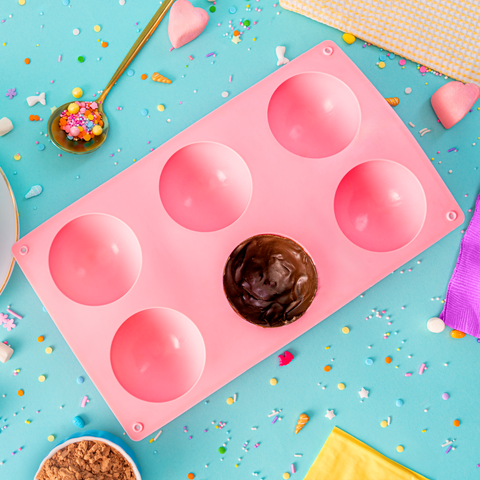 Molde de Silicón Media Esfera