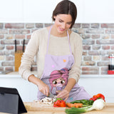 Mandil Lila Unitalla Dulces Corazones