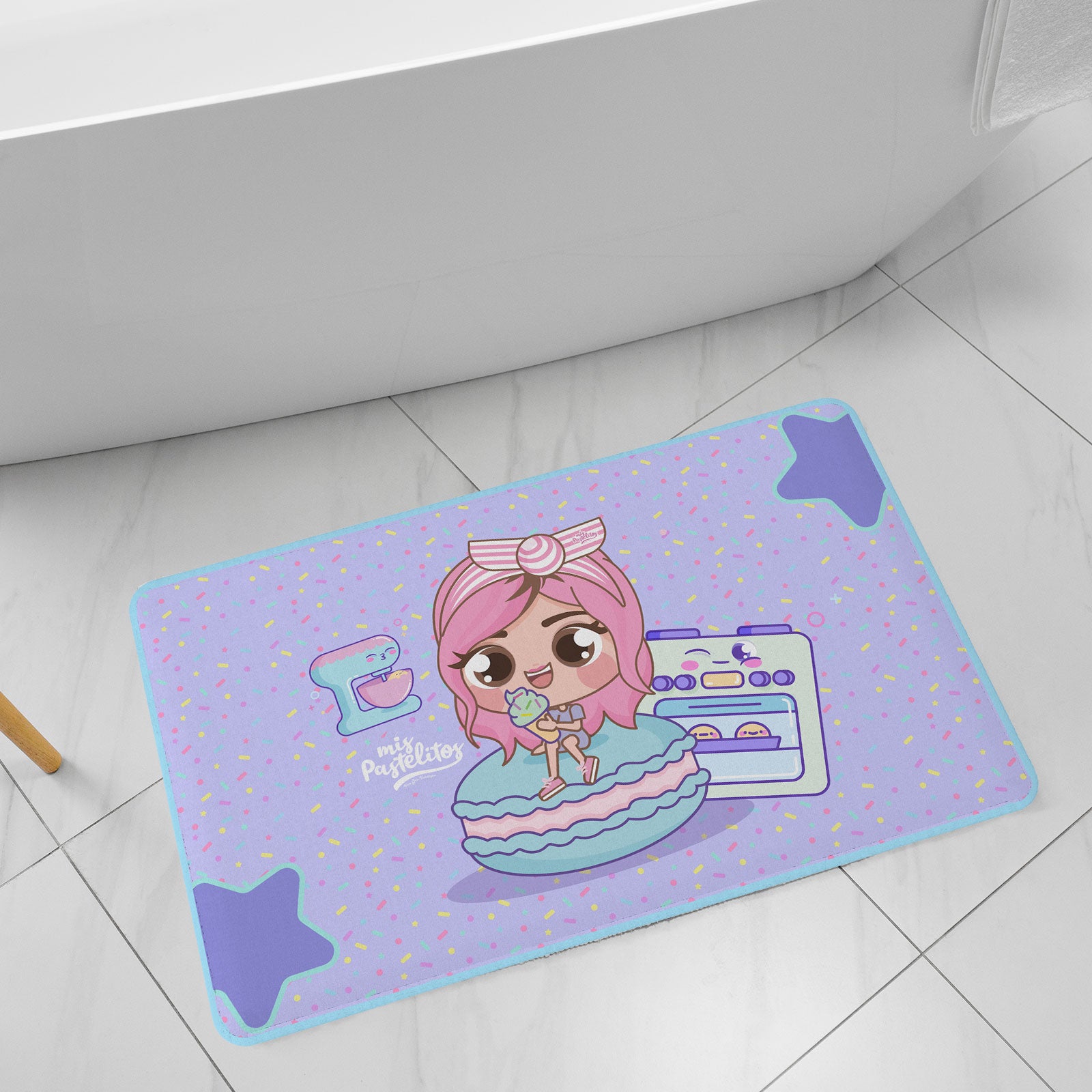 Tapete para Baño Mis Pastelitos