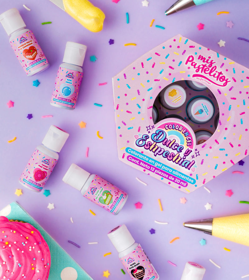 Kit de Colorantes Comestibles en Gel Dulce y Eshpeshial