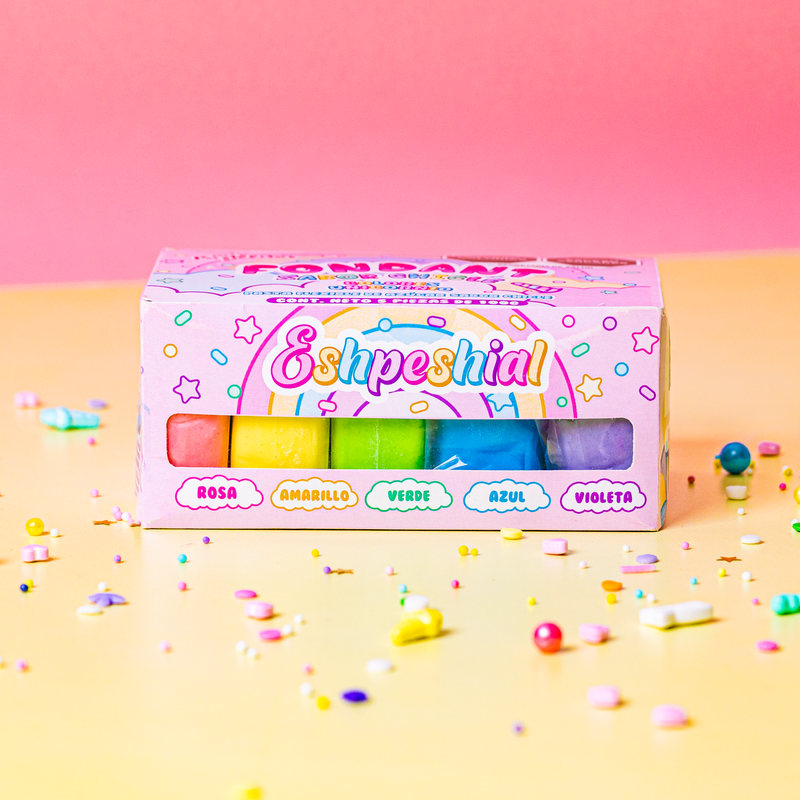 Kit Fondant Colores Unicornio Sabor Chicle