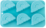 Molde de Silicón Arcoíris de 6 Cavidades