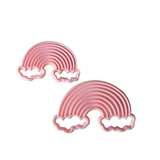 Juego de Cortadores para Fondant de Arcoíris con Nubes (2 pz)