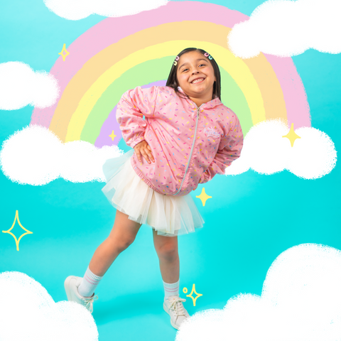 Chamarra Rompevientos con Capucha Color Durazno