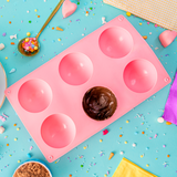 Molde de Silicón Media Esfera