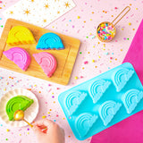 Molde de Silicón Arcoíris de 6 Cavidades