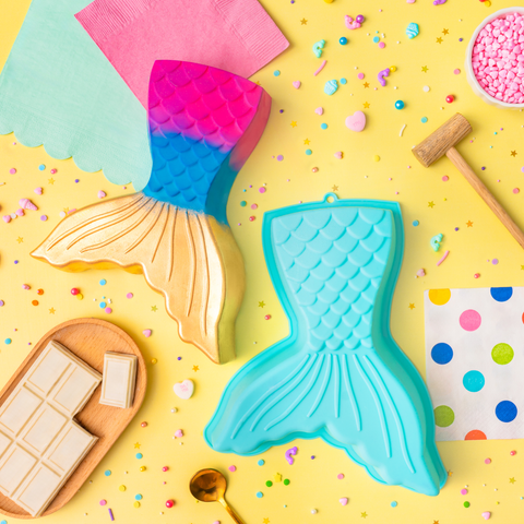 Molde de Silicón Cola de Sirena